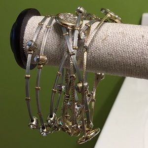 Mixed metals bracelet